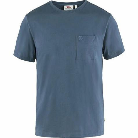 Fjällräven Övik T-Shirt Blue Singapore For Men (SG-350)